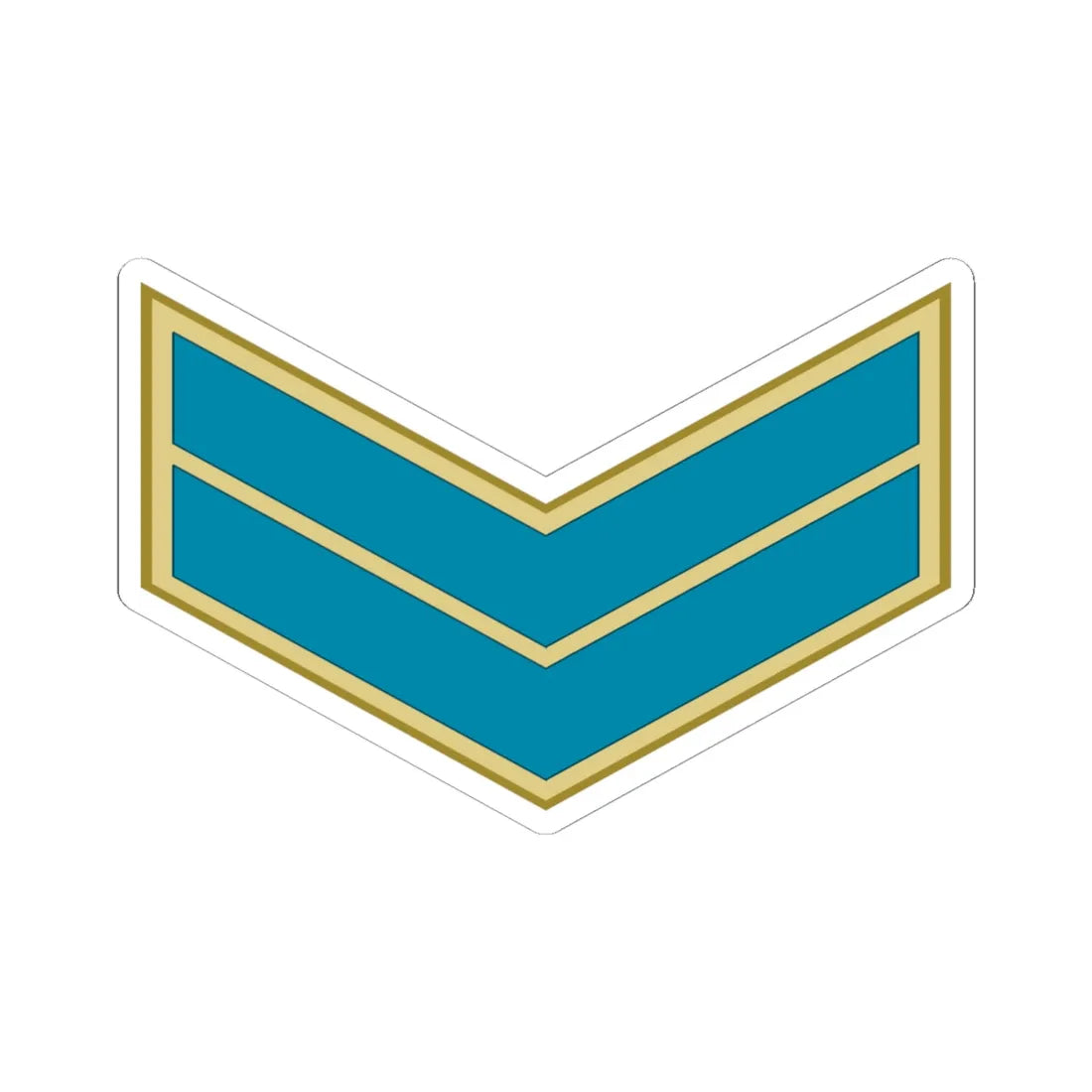Arif   Egyptian Air Force (Egypt) (Military Rank) STICKER Vinyl Kiss-Cut Decal 6 Inch White - The Sticker Space