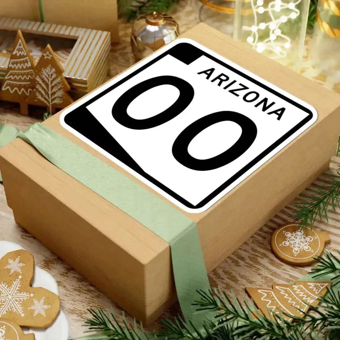 Arizona 00 template (Arizona) (Road Sign) STICKER Vinyl Kiss-Cut Decal - The Sticker Space