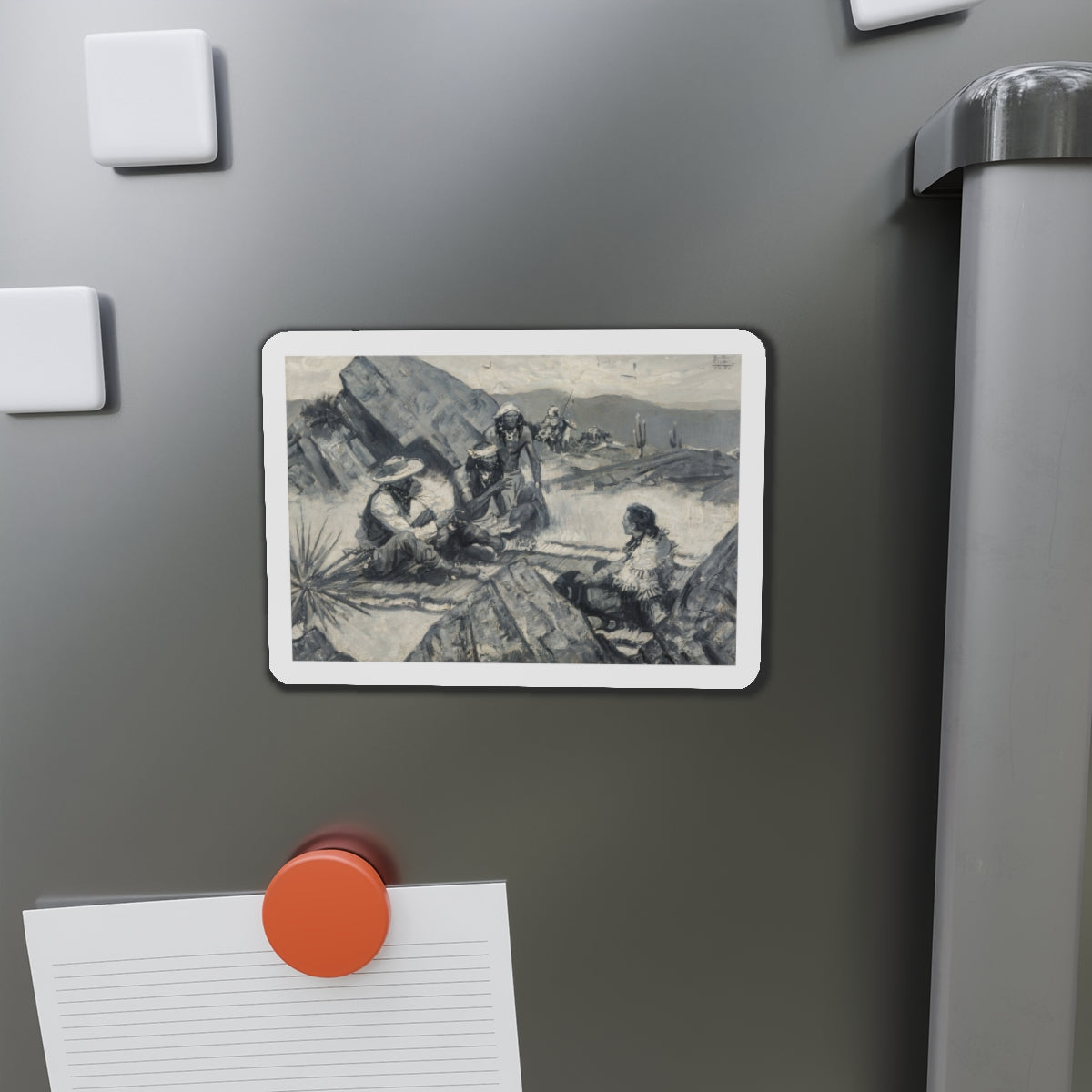 Arizona, 1939 (Magazine Illustration) Refrigerator Magnet-The Sticker Space