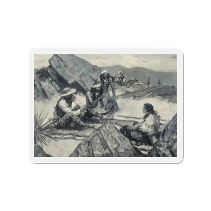 Arizona, 1939 (Magazine Illustration) Refrigerator Magnet 2 Inch Die-Cut - The Sticker Space