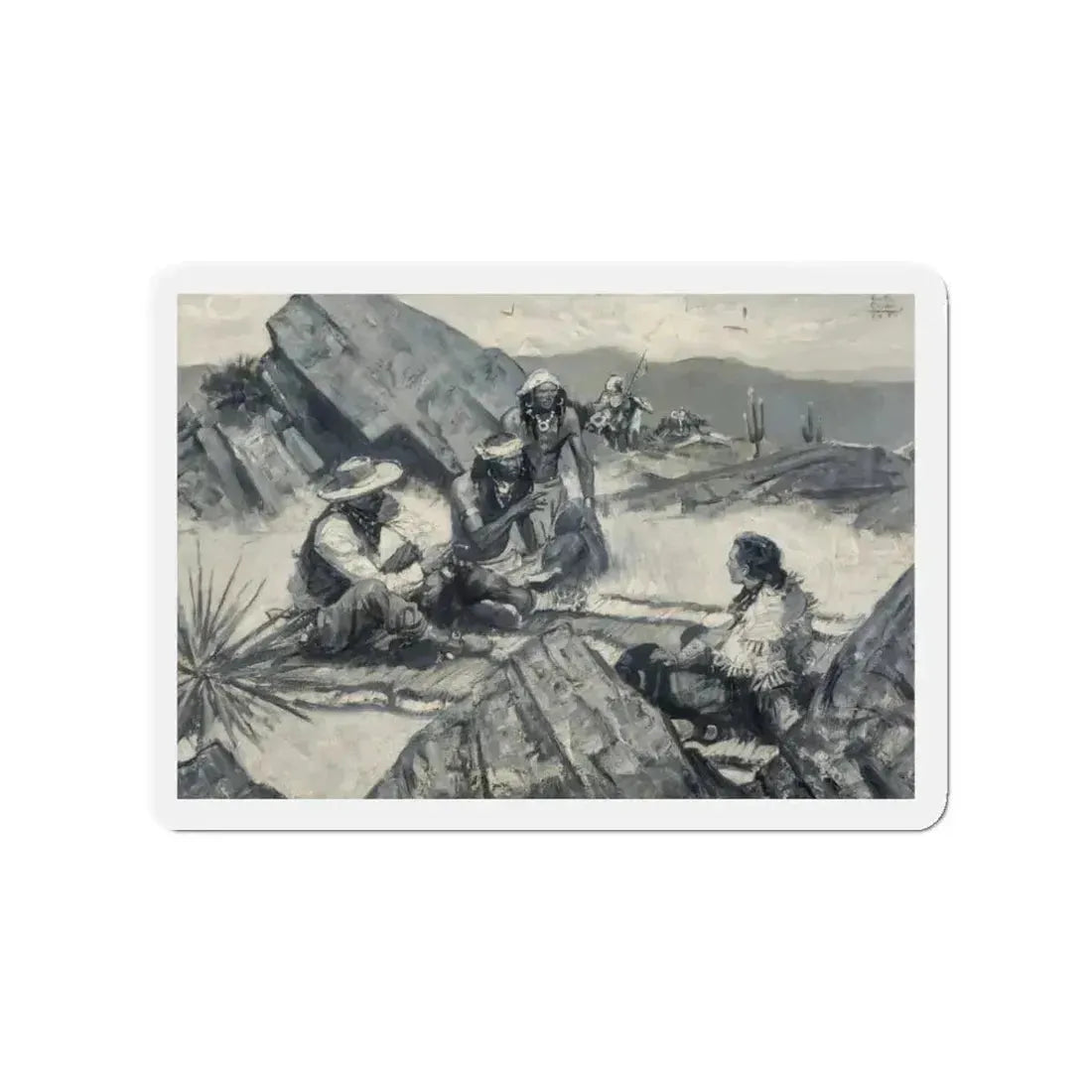 Arizona, 1939 (Magazine Illustration) Refrigerator Magnet 3 Inch Die-Cut - The Sticker Space