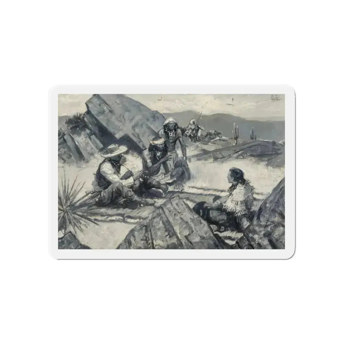 Arizona, 1939 (Magazine Illustration) Refrigerator Magnet 4 Inch Die-Cut - The Sticker Space