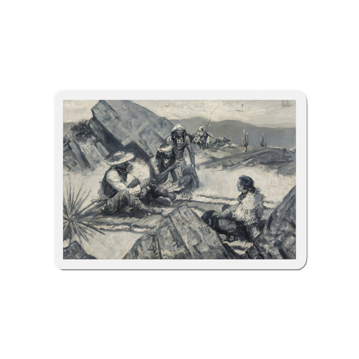 Arizona, 1939 (Magazine Illustration) Refrigerator Magnet-5" x 5"-The Sticker Space