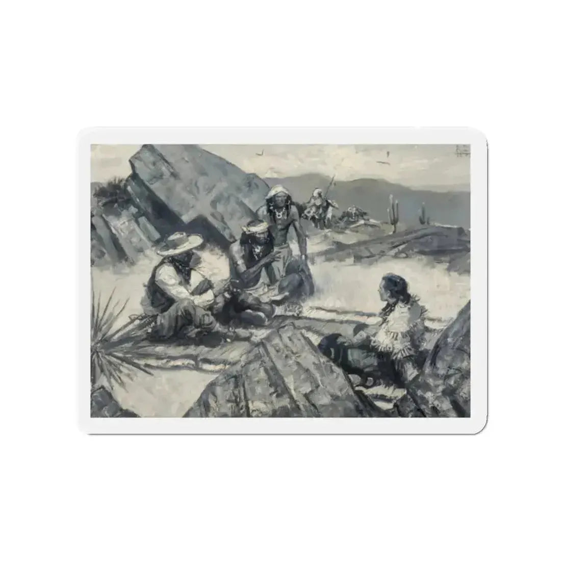 Arizona, 1939 (Magazine Illustration) Refrigerator Magnet - The Sticker Space