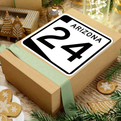 Arizona 24 (Arizona) (Road Sign) STICKER Vinyl Kiss-Cut Decal - The Sticker Space