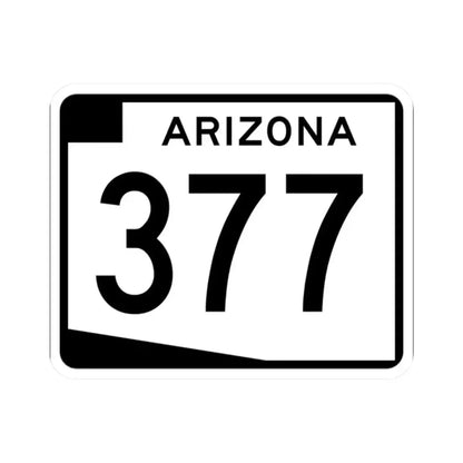 Arizona 377 (Arizona) (Road Sign) STICKER Vinyl Kiss-Cut Decal 2 Inch White - The Sticker Space