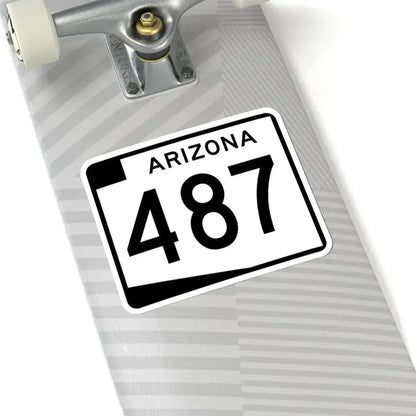 Arizona 487 (Arizona) (Road Sign) STICKER Vinyl Kiss-Cut Decal - The Sticker Space
