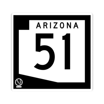 Arizona 51 1978 (Arizona) (Road Sign) STICKER Vinyl Kiss-Cut Decal 3 Inch White - The Sticker Space