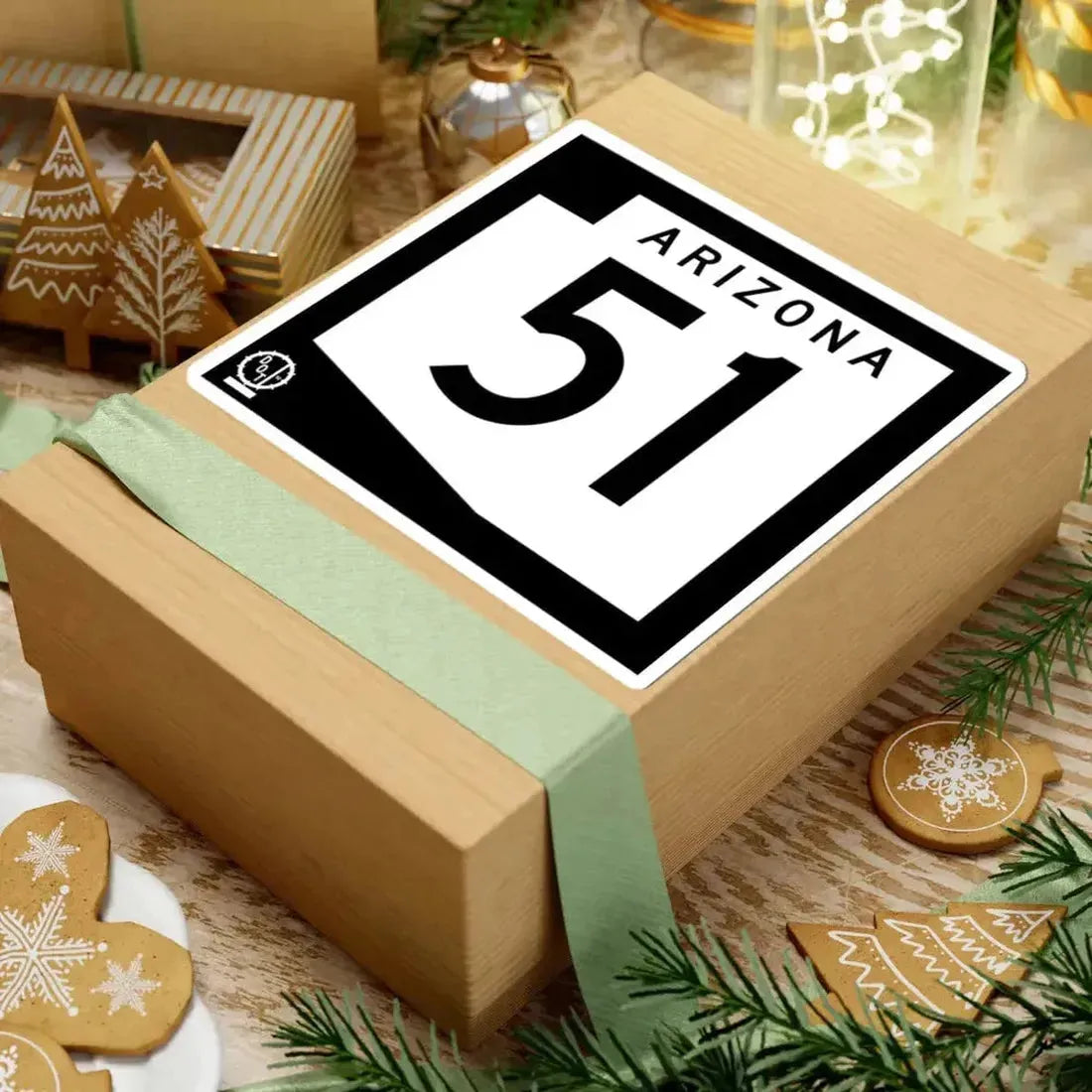 Arizona 51 1978 (Arizona) (Road Sign) STICKER Vinyl Kiss-Cut Decal - The Sticker Space