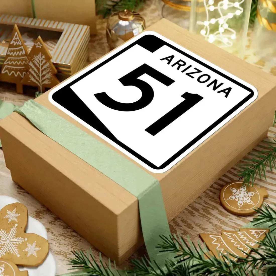 Arizona 51 (Arizona) (Road Sign) STICKER Vinyl Kiss-Cut Decal - The Sticker Space