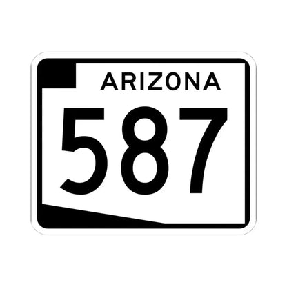 Arizona 587 (Arizona) (Road Sign) STICKER Vinyl Kiss-Cut Decal - The Sticker Space