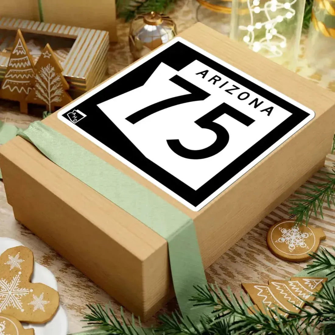 Arizona 75 1973 (Arizona) (Road Sign) STICKER Vinyl Kiss-Cut Decal - The Sticker Space