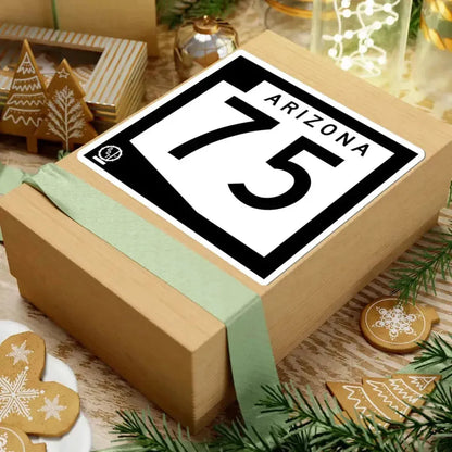 Arizona 75 1978 (Arizona) (Road Sign) STICKER Vinyl Kiss-Cut Decal - The Sticker Space