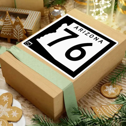 Arizona 76 1963 (Arizona) (Road Sign) STICKER Vinyl Kiss-Cut Decal - The Sticker Space