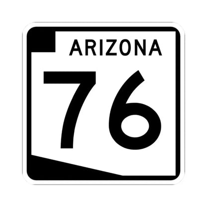 Arizona 76 (Arizona) (Road Sign) STICKER Vinyl Kiss-Cut Decal 2 Inch White - The Sticker Space