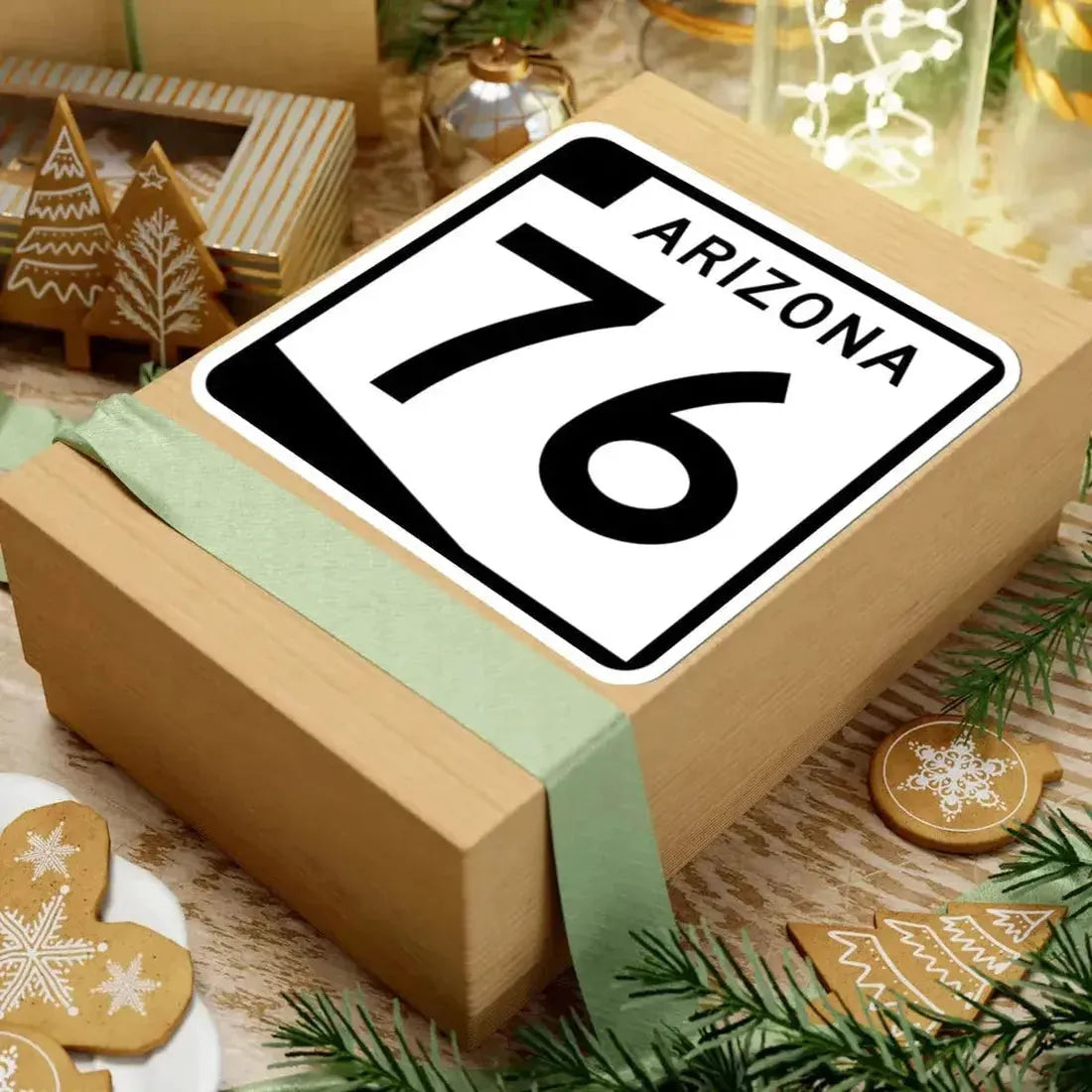 Arizona 76 (Arizona) (Road Sign) STICKER Vinyl Kiss-Cut Decal - The Sticker Space