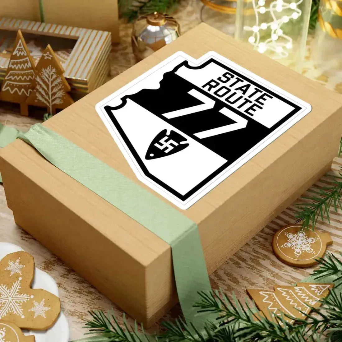 Arizona 77 1927 (Arizona) (Road Sign) STICKER Vinyl Kiss-Cut Decal - The Sticker Space