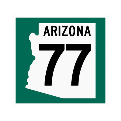 Arizona 77 1960 south (Arizona) (Road Sign) STICKER Vinyl Kiss-Cut Decal 2 Inch White - The Sticker Space