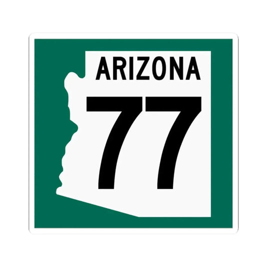 Arizona 77 1960 south (Arizona) (Road Sign) STICKER Vinyl Kiss-Cut Decal 2 Inch White - The Sticker Space