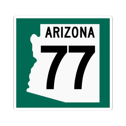 Arizona 77 1960 south (Arizona) (Road Sign) STICKER Vinyl Kiss-Cut Decal 4 Inch White - The Sticker Space
