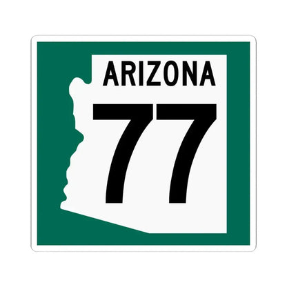 Arizona 77 1960 south (Arizona) (Road Sign) STICKER Vinyl Kiss-Cut Decal 6 Inch White - The Sticker Space