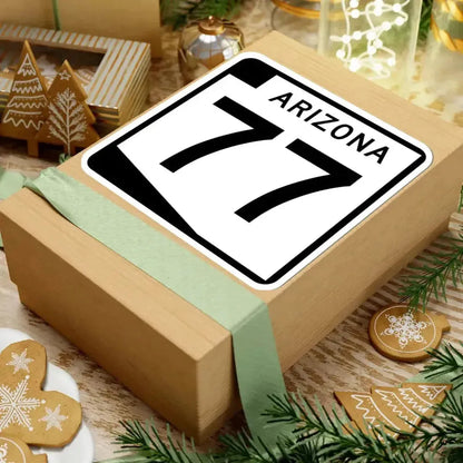 Arizona 77 (Arizona) (Road Sign) STICKER Vinyl Kiss-Cut Decal - The Sticker Space