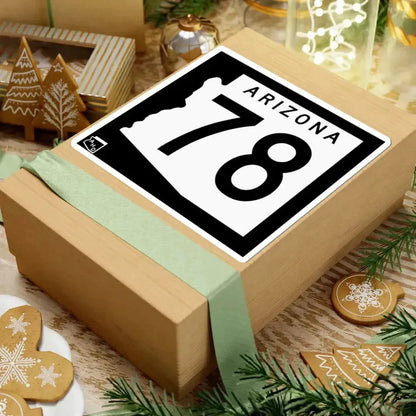 Arizona 78 1963 (Arizona) (Road Sign) STICKER Vinyl Kiss-Cut Decal - The Sticker Space