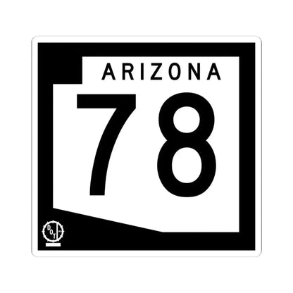 Arizona 78 1978 (Arizona) (Road Sign) STICKER Vinyl Kiss-Cut Decal 4 Inch White - The Sticker Space