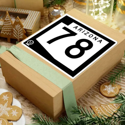 Arizona 78 1978 (Arizona) (Road Sign) STICKER Vinyl Kiss-Cut Decal - The Sticker Space