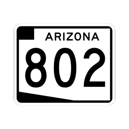 Arizona 802 (Arizona) (Road Sign) STICKER Vinyl Kiss-Cut Decal 4 Inch White - The Sticker Space