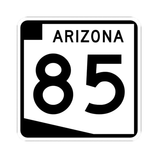 Arizona 85 (Arizona) (Road Sign) STICKER Vinyl Kiss-Cut Decal 2 Inch White - The Sticker Space