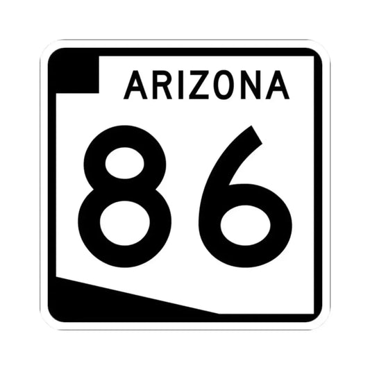 Arizona 86 (Arizona) (Road Sign) STICKER Vinyl Kiss-Cut Decal 2 Inch White - The Sticker Space