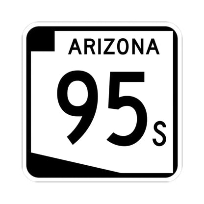 Arizona 95S (Arizona) (Road Sign) STICKER Vinyl Kiss-Cut Decal 3 Inch White - The Sticker Space