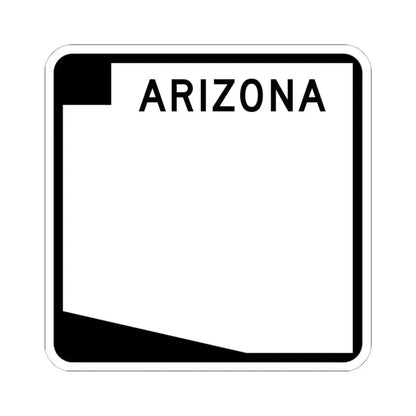 Arizona blank (Arizona) (Road Sign) STICKER Vinyl Kiss-Cut Decal 6 Inch White - The Sticker Space