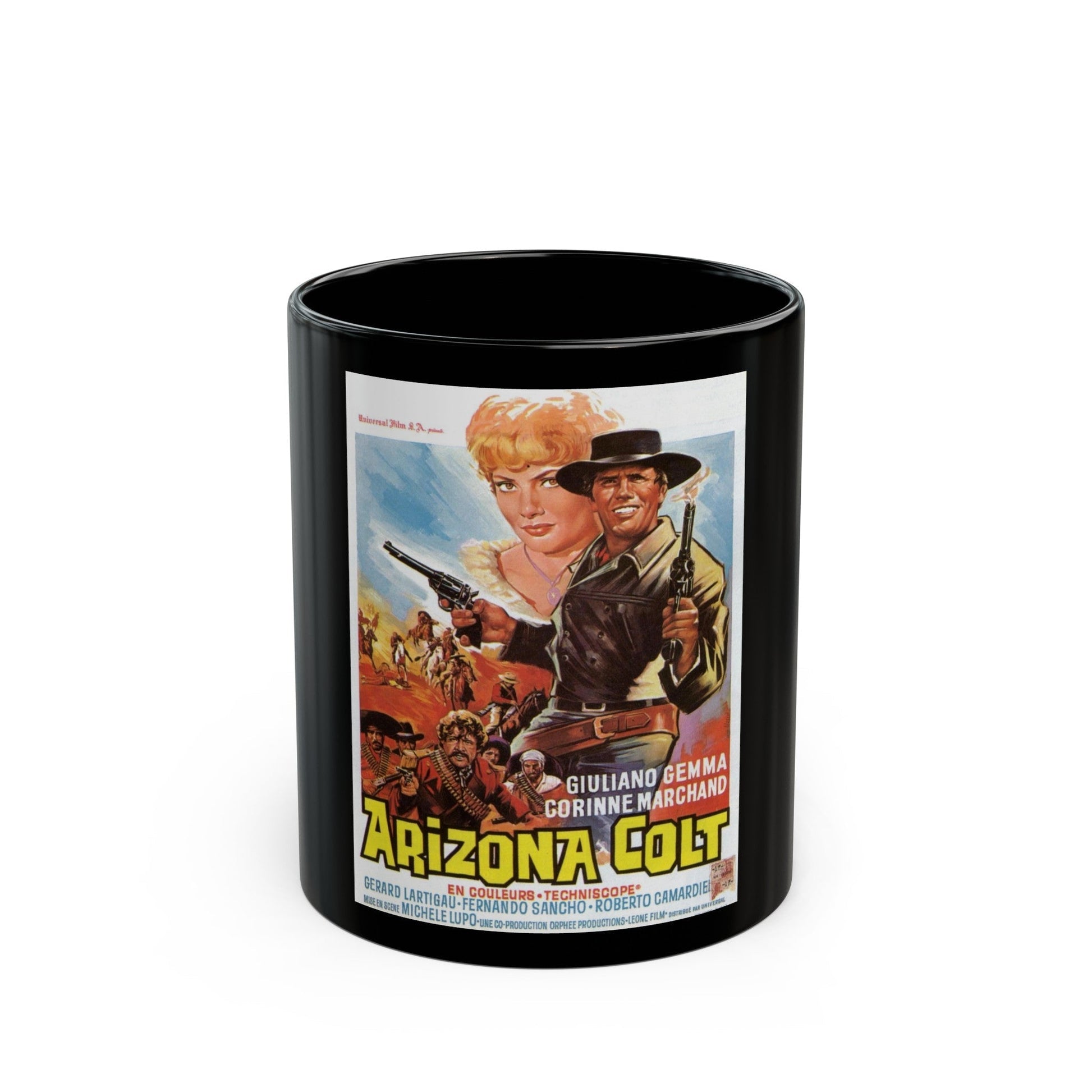 ARIZONA COLT 1966 Movie Poster - Black Coffee Mug-11oz-The Sticker Space