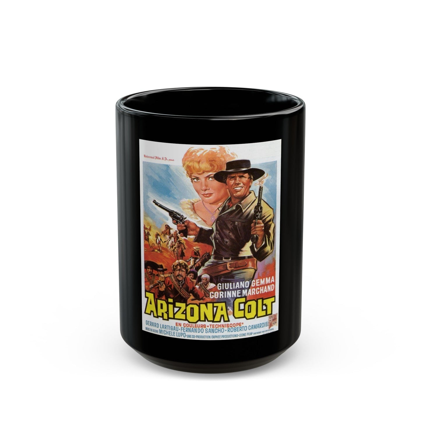 ARIZONA COLT 1966 Movie Poster - Black Coffee Mug-15oz-The Sticker Space