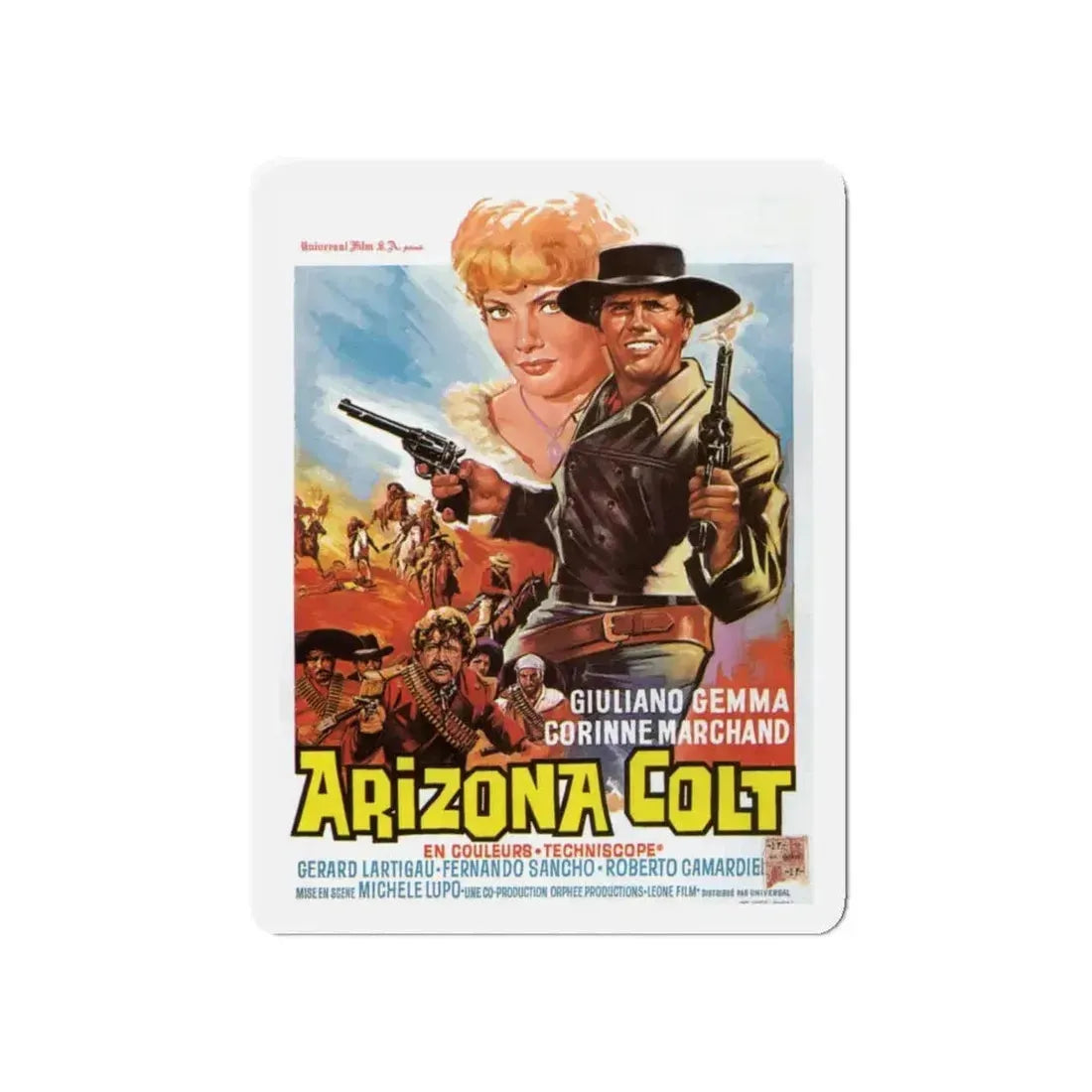 ARIZONA COLT 1966 Movie Poster - Refrigerator Magnet 5 Inch - The Sticker Space