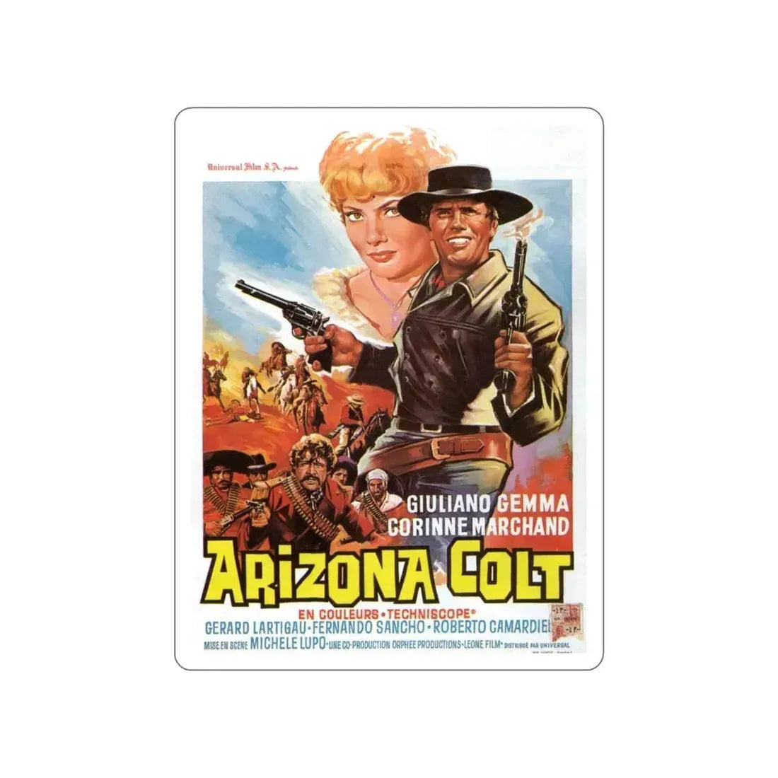 ARIZONA COLT 1966 Movie Poster STICKER Vinyl Die-Cut Decal 6 Inch - The Sticker Space