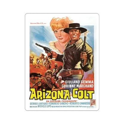 ARIZONA COLT 1966 Movie Poster - STICKER Vinyl Kiss-Cut Decal 4 Inch White - The Sticker Space