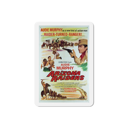 Arizona Raiders 1965 Movie Poster Die-Cut Magnet-2 Inch-The Sticker Space