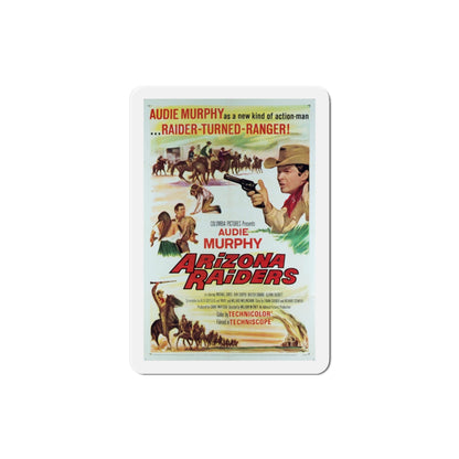 Arizona Raiders 1965 Movie Poster Die-Cut Magnet-3 Inch-The Sticker Space