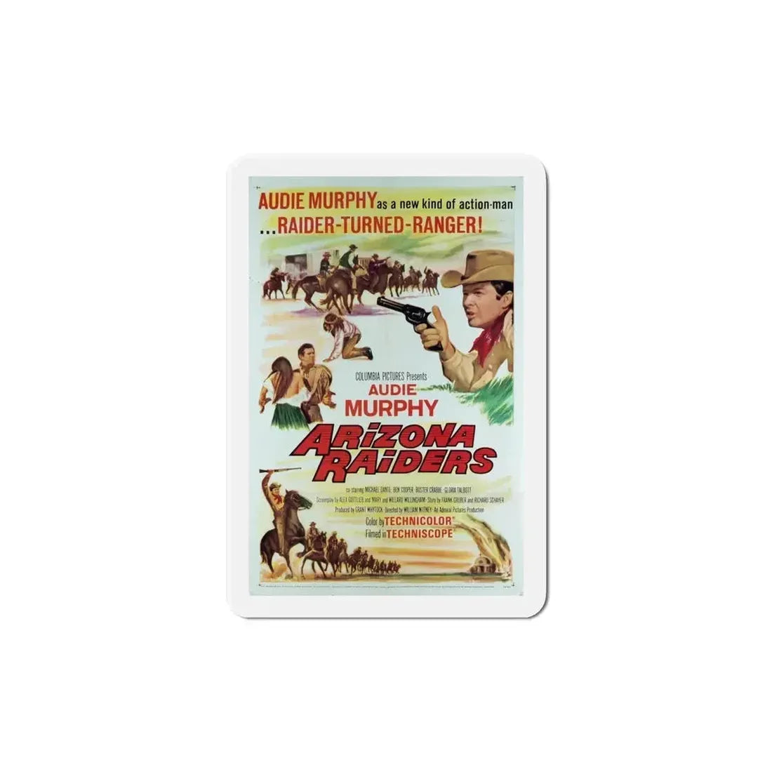 Arizona Raiders 1965 Movie Poster Refrigerator Magnet - The Sticker Space
