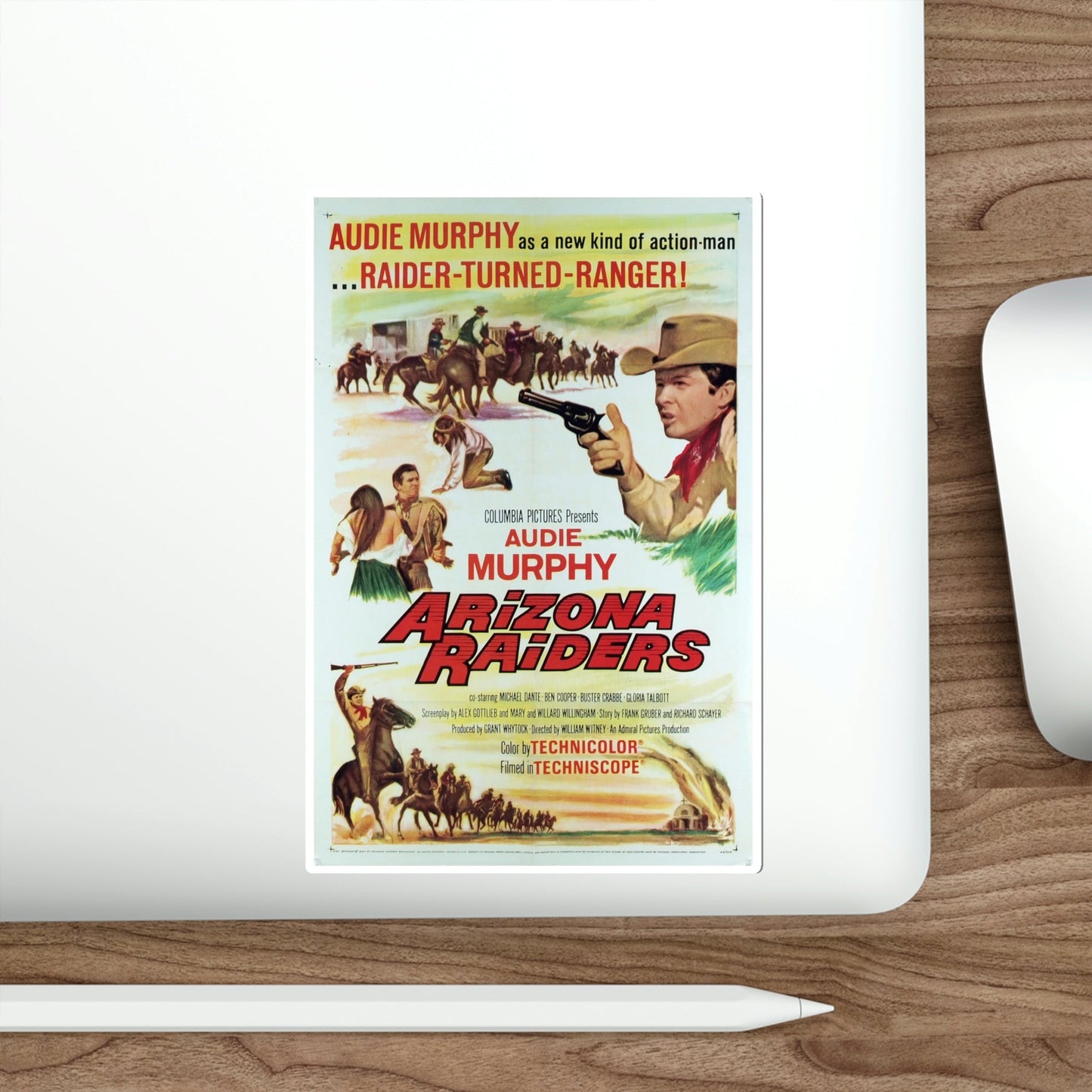 Arizona Raiders 1965 Movie Poster STICKER Vinyl Die-Cut Decal-The Sticker Space