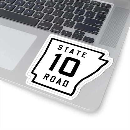 Arkansas 10 1926 (Arkansas) (Road Sign) STICKER Vinyl Kiss-Cut Decal - The Sticker Space