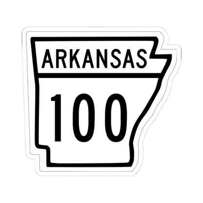 Arkansas 100 1948 (Arkansas) (Road Sign) STICKER Vinyl Kiss-Cut Decal 4 Inch White - The Sticker Space