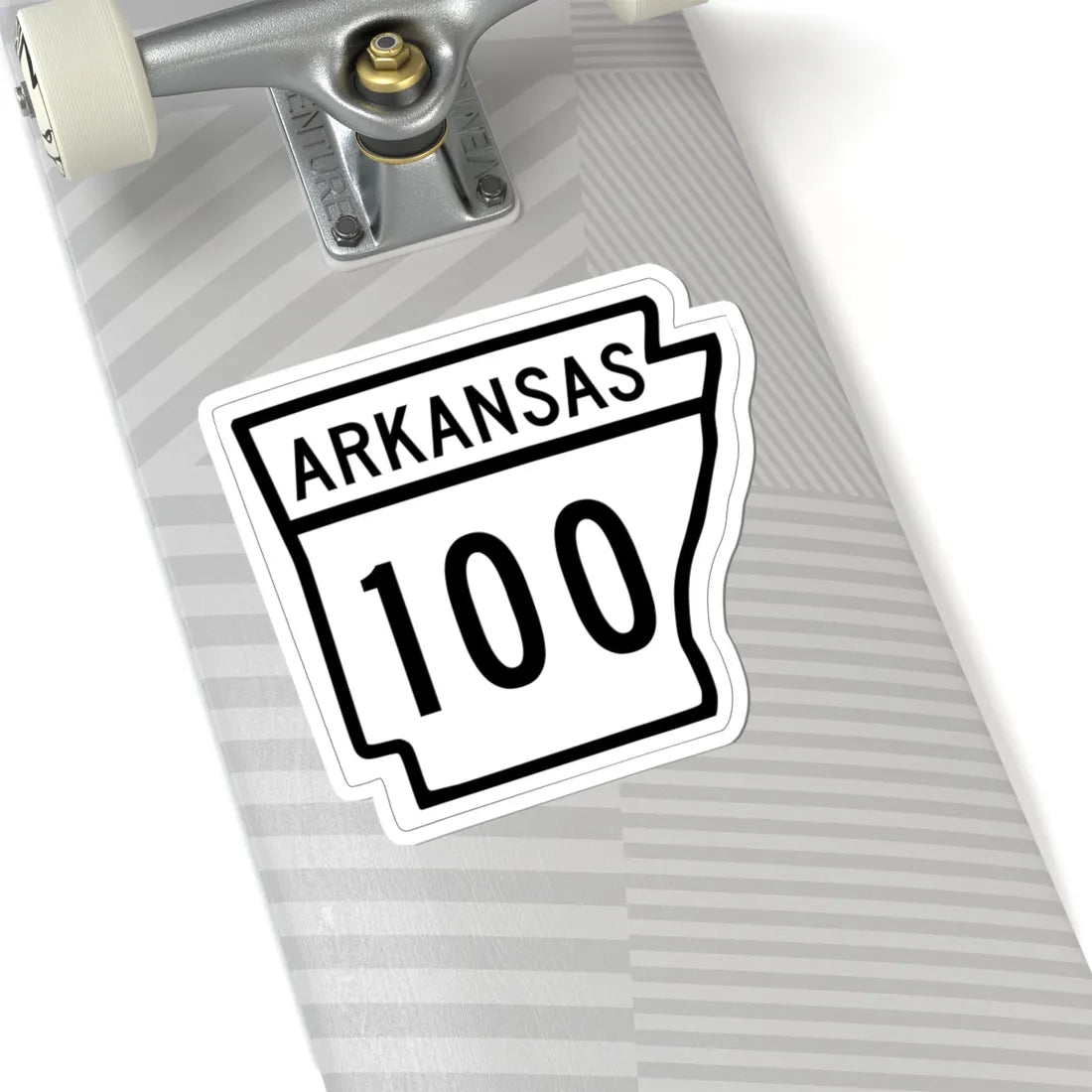 Arkansas 100 1948 (Arkansas) (Road Sign) STICKER Vinyl Kiss-Cut Decal - The Sticker Space