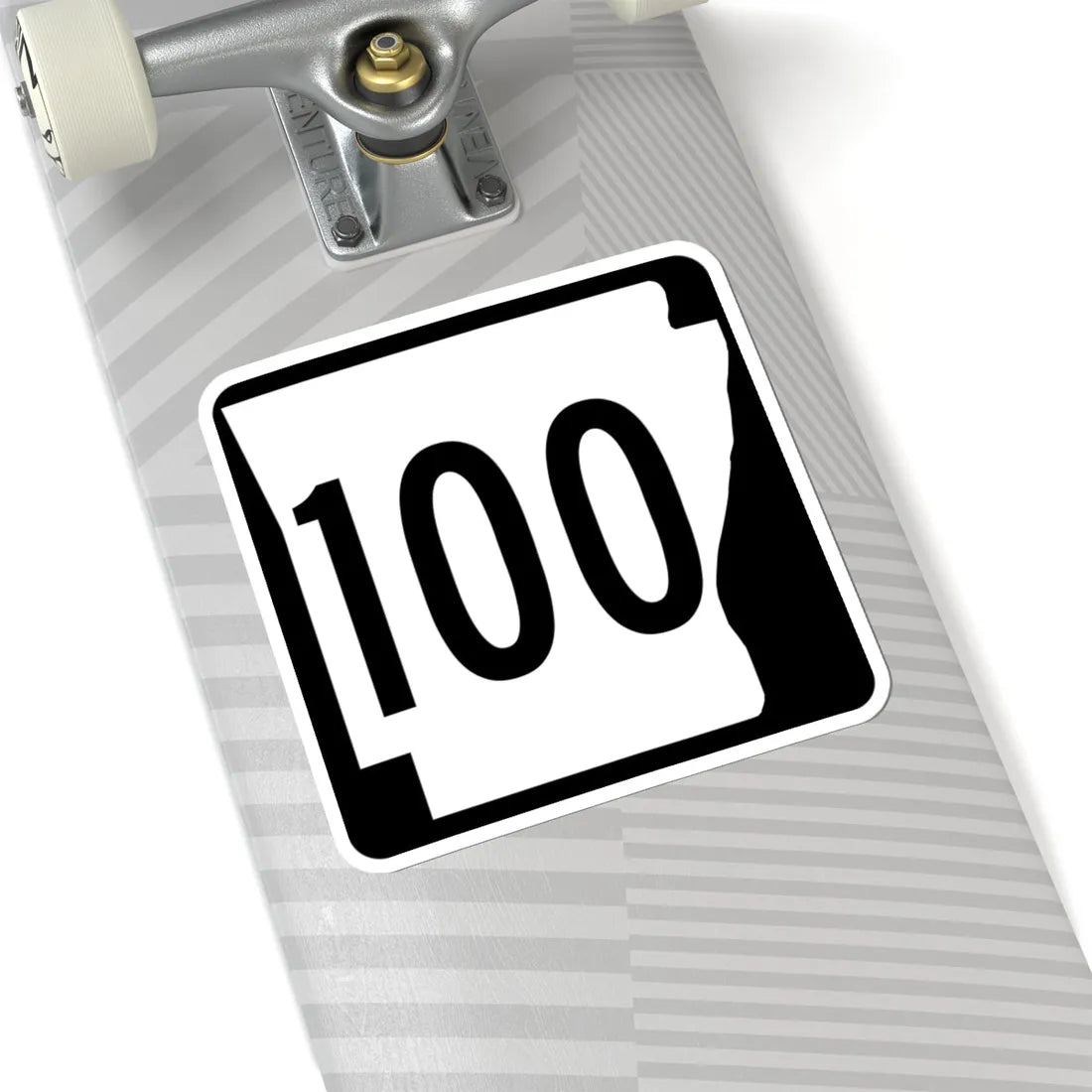 Arkansas 100 1970 (Arkansas) (Road Sign) STICKER Vinyl Kiss-Cut Decal - The Sticker Space