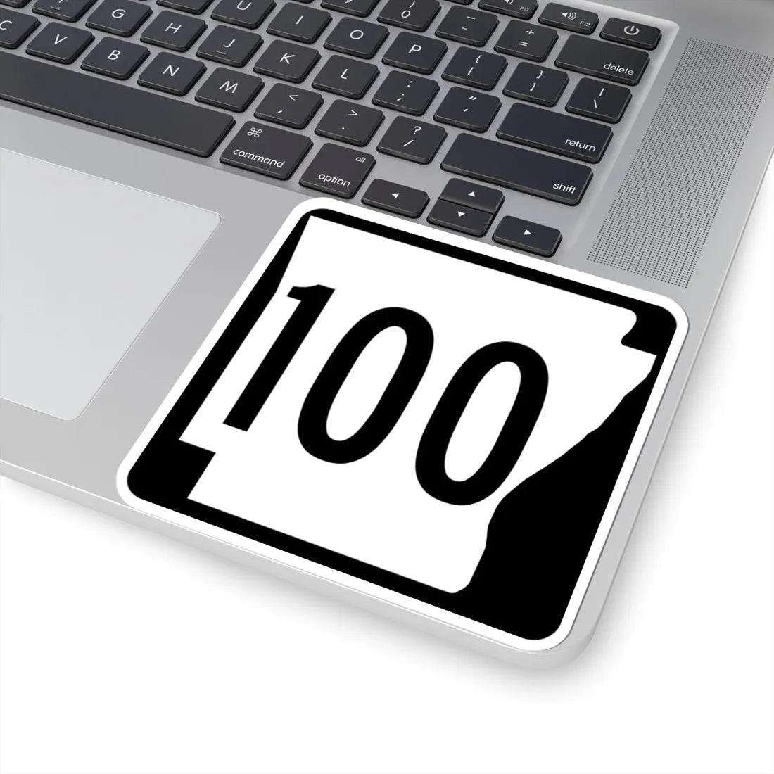 Arkansas 100 1970 (Arkansas) (Road Sign) STICKER Vinyl Kiss-Cut Decal - The Sticker Space