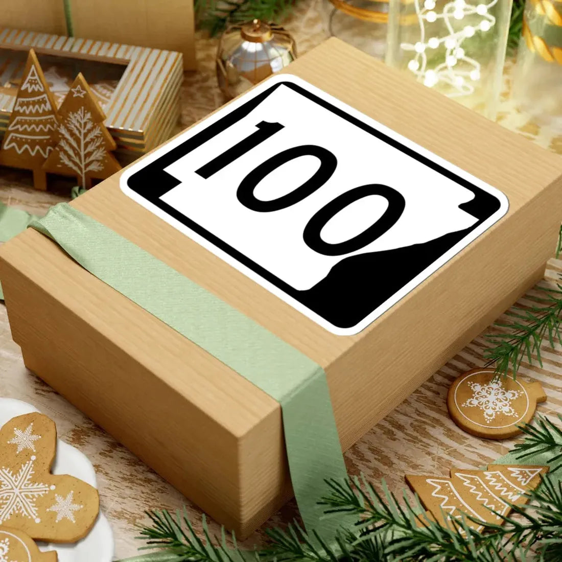 Arkansas 100 (Arkansas) (Road Sign) STICKER Vinyl Kiss-Cut Decal - The Sticker Space