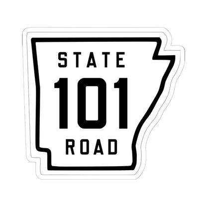 Arkansas 101 1926 (Arkansas) (Road Sign) STICKER Vinyl Kiss-Cut Decal 6 Inch White - The Sticker Space